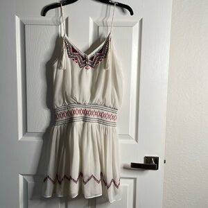 Free People Penny Georgette Love Bird tank mini Dress